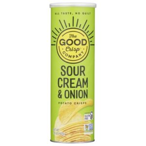 The Good Crisp Company Sour Cream & Onion Crisps 5.6oz 8ct